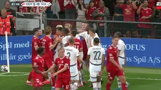 Granit Xhaka Red Card😥 Denmark vs Switzerland 20 All Goals ResultsHighlights [upl. by Thamora338]