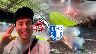 Was für eine UNGLAUBLICHE NACHT in KÖLN🔥🤯 1FC KÖLN vs 1FC MAGDEBURG  Stadionvlog [upl. by Notxarb]