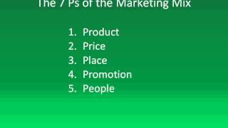 7 Ps of Marketing [upl. by Adelaide]