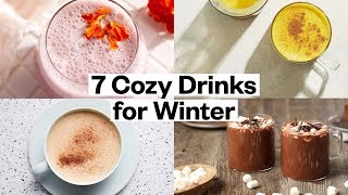 7 Hot Winter Drinks  Moon Milk Nutella Latte Golden Milk Red Wine Hot Chocolate  Thrive Market [upl. by Hun]