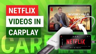 How To Watch Netflix Videos in CarPlay No Jailbreak No App  HDMI to CarPlay Adapter Update [upl. by Alarise]