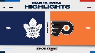 NHL Highlights  Maple Leafs vs Flyers  March 19 2024 [upl. by Trueman]