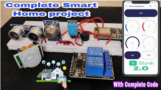 Home Automation With Multiple Senosrs  Blynk 2O  How To interface Multiple Senosrs with Nodemcu [upl. by Wende484]