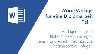 Vorlage für eine Diplomarbeit 13 [upl. by Deryl]