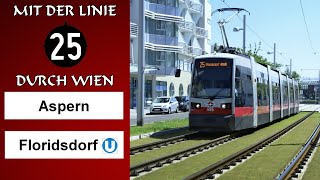 Mit der Linie 25 durch Wien  Aspern Oberdorfstraße  Floridsdorf  Wiener Grantler [upl. by Dreddy]