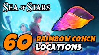 Sea Of Stars  All Rainbow Conch Locations Conch Master Trophy  Achievement Guide [upl. by Pros281]