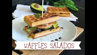 Waffles Salados Saludables [upl. by Brouwer]