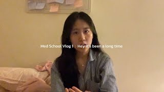 Med school vlog 1 Hey its been a long time 🩺👋🏻 [upl. by Llemor40]