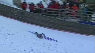 Anders Jacobsen  Planica 22 03 2013  218 metrów upadek crash fall 2 seria [upl. by Powe]