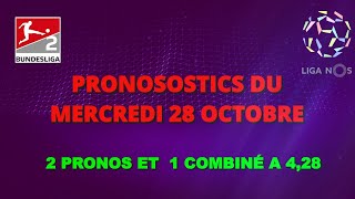 PRONOSTICS DU MERCREDI 28 OCTOBRE 100  GRATUITS [upl. by Bechler]