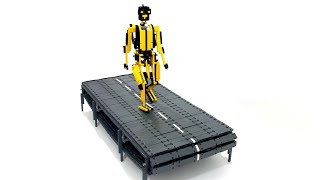 ‘Walking’ Lego Technic Man  Mechanical Sculptor on a Lego Treadmill [upl. by Aminta]