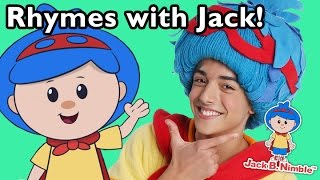 Jack Be Nimble and More Rhymes With Jack  Nursery Rhymes from Mother Goose Club [upl. by Wendelin]