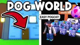 😮HOW TO GET TO POG WORLD and GET POGCAT EASY in Pet Simulator X Roblox [upl. by Lairea]