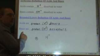 Chemistry Tutorial 114 BronstedLowry Alternate Theory Of Acids And Bases [upl. by Sillyrama]