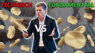 Technische Analyse vs fundamentale Analyse Video [upl. by Eilzel]