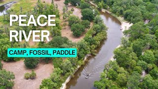 ☮️ How to Camp Paddle Fossil on Peace River with Canoe Outpost Arcadia Florida [upl. by Doralin]