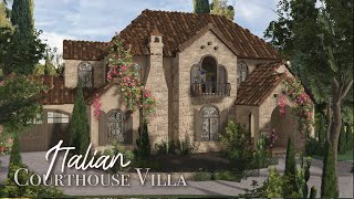 🪴 Roblox Bloxburg Italian Villa House I Casa Toscana 🌿 [upl. by Quennie]