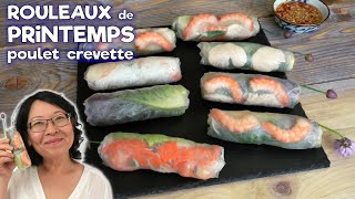 Rouleaux de Printemps aux Crevettes et au Poulet  Toutes les Astuces pour les Réussir [upl. by Kikelia]