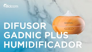 Difusor Gadnic Plus Humidificador Ultrasónico 300ml 20hs 7 Colores [upl. by Ahsinyt]