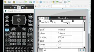 How to Make a Bar Chart using a Freq Table on the Nspire [upl. by Atterg]