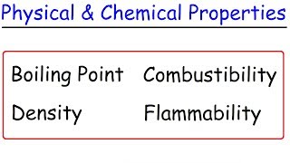 Physical vs Chemical Properties [upl. by Nnylirej676]