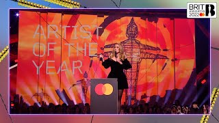 Adele wins Artist of the Year  The BRIT Awards 2022 [upl. by Tull]