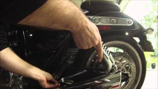 Installing Rear Dresser Bars on Motorcycle  Triumph Thunderbird [upl. by Ahk]