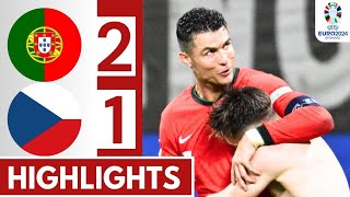 🔴Portugal vs Czechia 21 All GOALS amp Extended HIGHLIGHTS  UEFA EURO 2024 [upl. by Kavita]