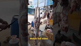 food meatcuttingskills meatcuttingstyle goat streetfood amazingcutting meat meatcuttingknife [upl. by Yssenhguahs289]