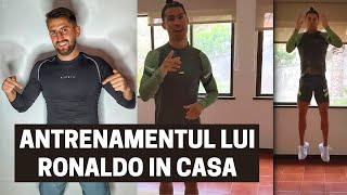 ANTRENAMENTUL LUI RONALDO IN CASA tu poti sa il faci  IMPROVED FOOTBALL [upl. by Reagan476]