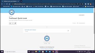 Get Familiar with Trailhead  Trailhead Quick Look [upl. by Reiniar]