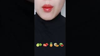 ASMR Eat fresh fruits and vegetables 🍋🍓🍍🍈🍉2 asmr vegetables food fruit shorts [upl. by Rubie643]