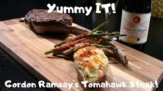 Gordon Ramsays Tomahawk Steak  Yummy IT Food [upl. by Ahsiya]