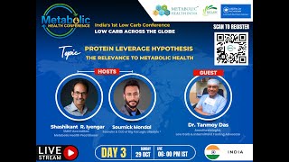 Metabolic Health Conference 2023 Dr Tanmoy Das on Protein Leverage Hypothesis [upl. by Nahsrad193]