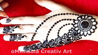 Latest Floral Mehndi Design  Simple Tangan Mahadir Dijain For Hand  نقش حناء سهل للاعراس [upl. by Eiuqnom]