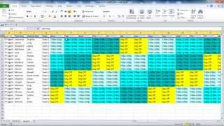 Creating your Employee Schedule in Excel [upl. by Coheman]