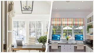 75 Shiplap Ceiling And Tray Ceiling Home Office Design Ideas Youll Love 🔴 [upl. by Wynny412]