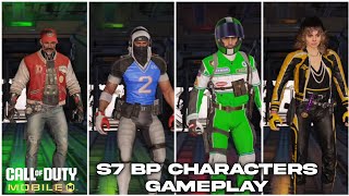 S7 ALL BP CHARACTERS GAMEPLAY CODM SEASON 7 LEAKS 2024 COD MOBILE [upl. by Prue566]