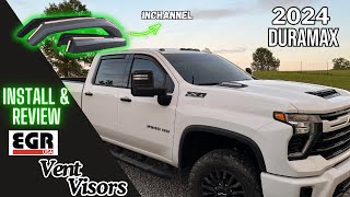 BudgetFriendly UpgradeEGR Window Visors on my 2024 Chevy Silverado 2500HD [upl. by Sunderland]