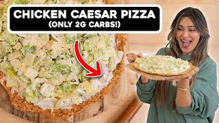 You’ll Never Buy Pizza Again  Homemade  Chicken Crust  Low Carb  Weight Loss [upl. by Alikahs]