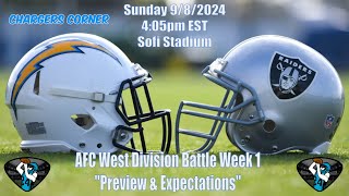 LA Chargers vs Las Vegas Raiders Week 1 Matchup  2024 Preview [upl. by Wieren79]