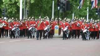 Brentwood Imperial Youth Band Waterloo 200 Parade London [upl. by Eggett587]