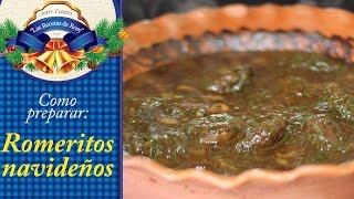 Romeritos con tortas de charal  Las Recetas de Rosy [upl. by Ertnod]