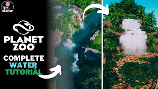 Planet Zoo Water Tutorial  Step By Step Waterfalls Rivers amp Fountains [upl. by Arraet639]