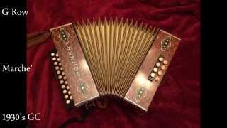 Hohner Comparison  Marche  GC Morgane vs 1930s Hohner GC Box Diatonic accordion or Melodeon [upl. by Aeht39]