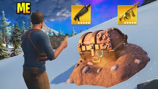 Fortnite But I Can ONLY Use Drakes Treasure Map [upl. by Ylrac]