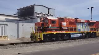 SJVR 2409 and 2408 and 2405 passing California Ave and Cherry st Fresno ca [upl. by Tersina503]