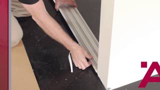 Aluflex Sliding Door Installation Guide 2 of 7 Installing Top and Bottom Tracks [upl. by Anoerb]