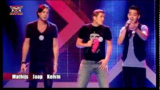 XFactor  XCampus Trio Jaap Mathijs amp Kelvin High Quality [upl. by Refiffej]