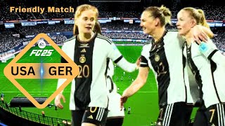 USWNT vs GERMANY  International Friendly Womens Football Match 09092024  FC 24 gameplay [upl. by Shauna756]